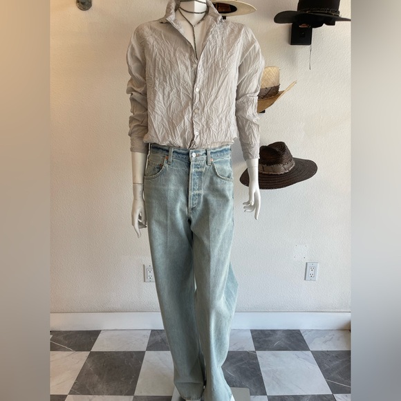 Citizens Of Humanity Blue Straight Leg Jeans